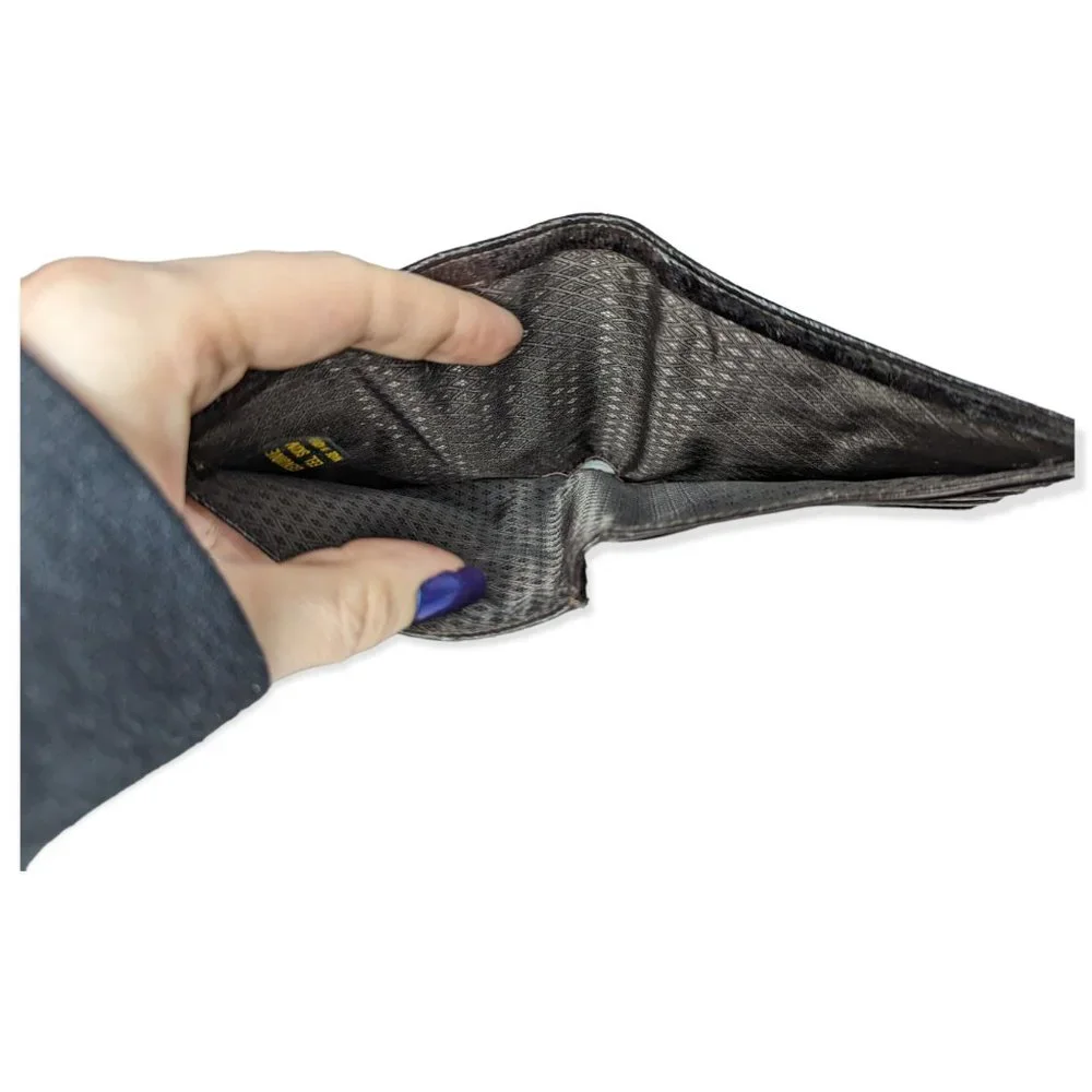 Men's Dark Brown Eel Skin Wallet